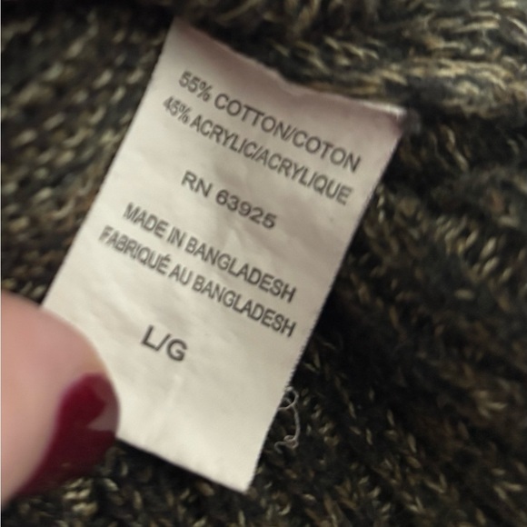 Method Sweater Cotton Blend Knit Quarter Zip Pull Over Mock Men’s Size Large - Picture 3 of 6